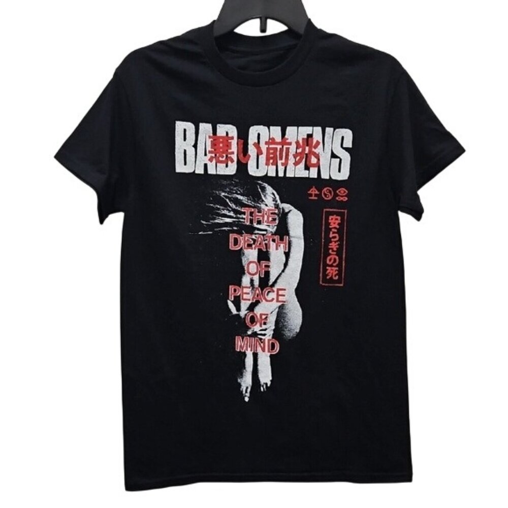 Bad Omens The Death Of Peace Of Mind Black Graphic Band Tee Small New Unisex